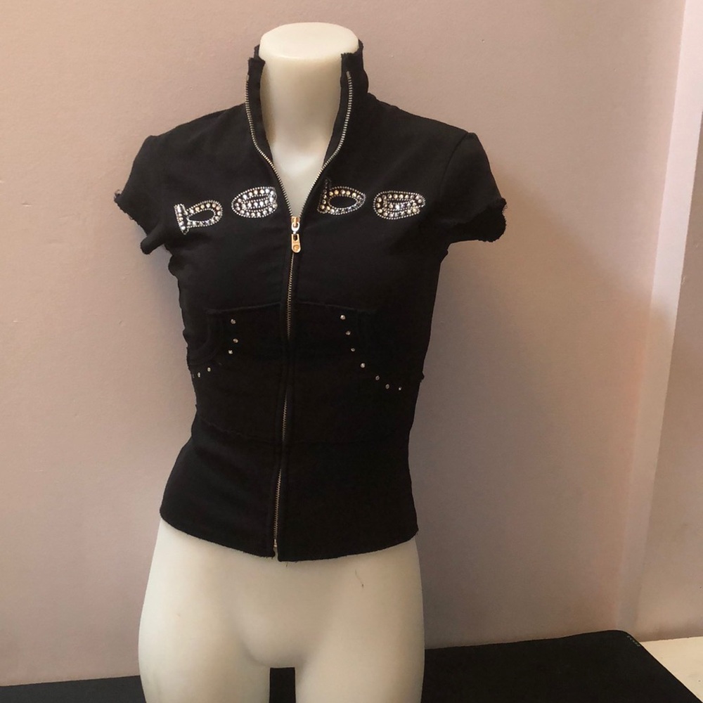 Vintage Bebe zip up top size XS